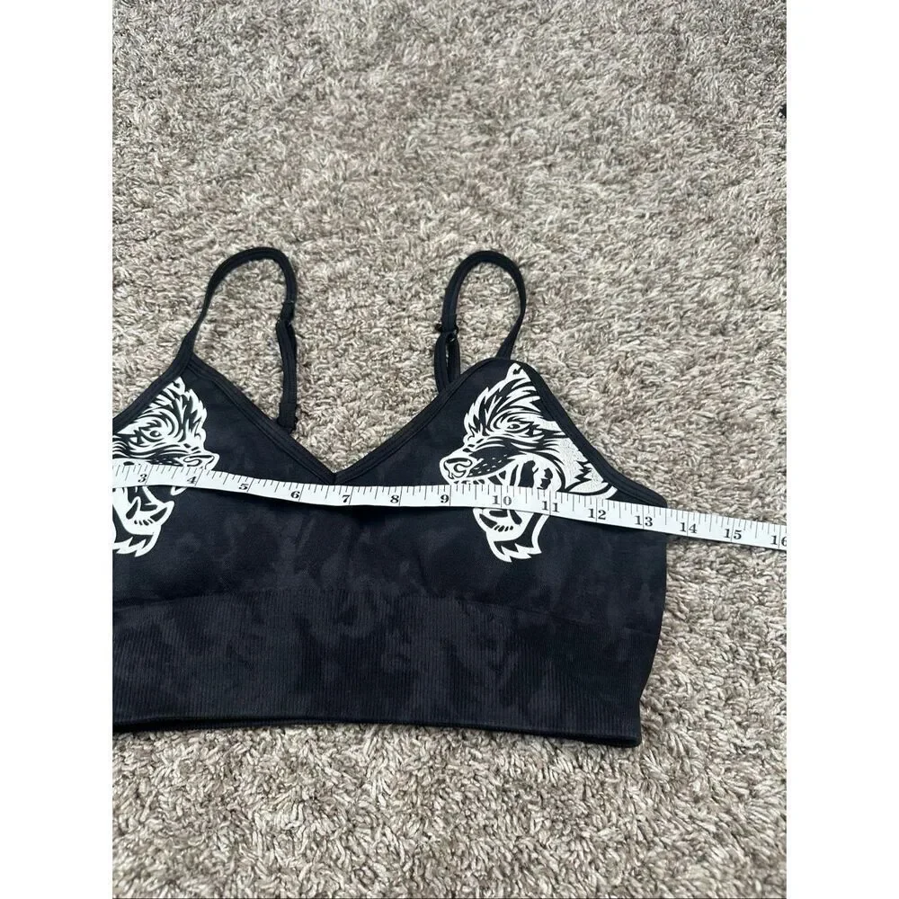 Darc Sport SHE Dual Wolf Chopper Everson Seamless Sports Bra S Black Cloud